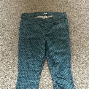 J Crew Toothpick Teal Pants Size 29 Womens New